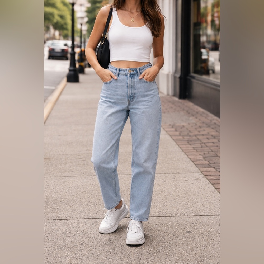 LEVI'S 550 Vintage 1998 Women's Light Wash Relaxed Fit Tapered Leg Jeans 12